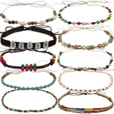 10 Pcs Sun Hat Band for Women, Summer Beach Wide Floppy Brim Hatbands Hat