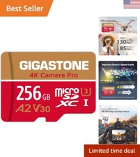Pro-Grade 256GB Micro SD Card: 5-Yrs Free Data Recovery, 4K Camera Pro MAX, A...