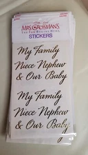 Mrs. Grossman's Scrapbook Stickers "My Family" Reflections - 20 Sheets