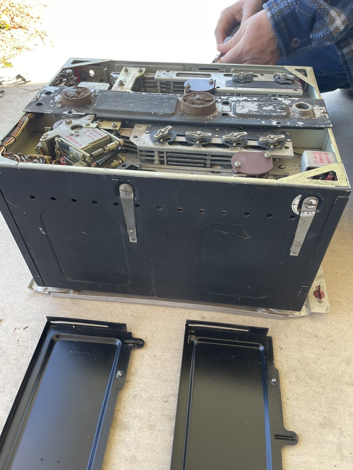 Vintage 1960s Bendix US Army tube radio reciever transmitter bc-624-c 625-am