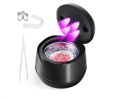 Ultrasonic Retainer Cleaner Machine - 45kHz Ultrasonic Cleaner for Dentures,...