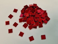 Coloured Glass Mirror Tiles, Size Approx 1 X 1 cm, 14 Different Colours