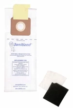 Janitized JAN-CMPRO-2(10) Paper Premium Replacement Commercial Vacuum Bag 100 CT
