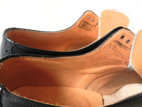 Loake Derby Black Full Brogue Calf Leather Half Rubber Sole Shoe UK 10EE - Picture 18 of 20