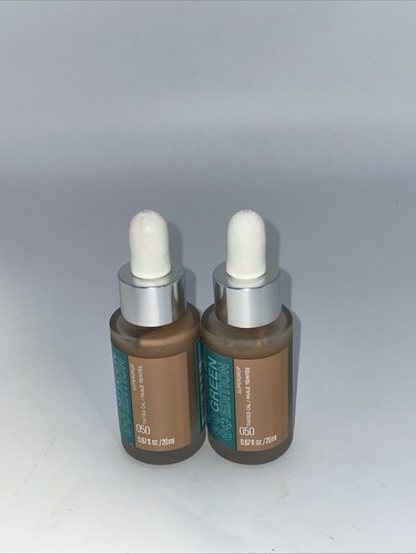 (2) Maybelline Green Edition Superdrop Base Olio Colorata Fondotinta Regolabile 050 - Foto 2 di 2