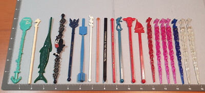 VTG Swizzle Sticks Breweriana Advertising stir-it Airlines Old Crow PA LOT SS1