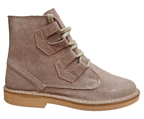 Mens Suede Desert Boots Roamers M327TS Ghillie Real Leather Lace Up UK 6-12 - Picture 2 of 10