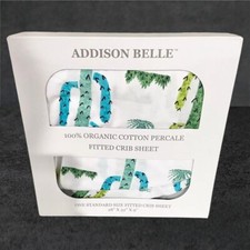 ADDISON BELLE 100 Cotton Fitted Crib Sheet - Premium Baby Bedding - Soft, Breat