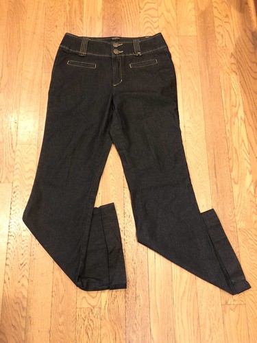 Bisou Bisou Womens Dark Jeans Wide Leg Size 12 | eBay