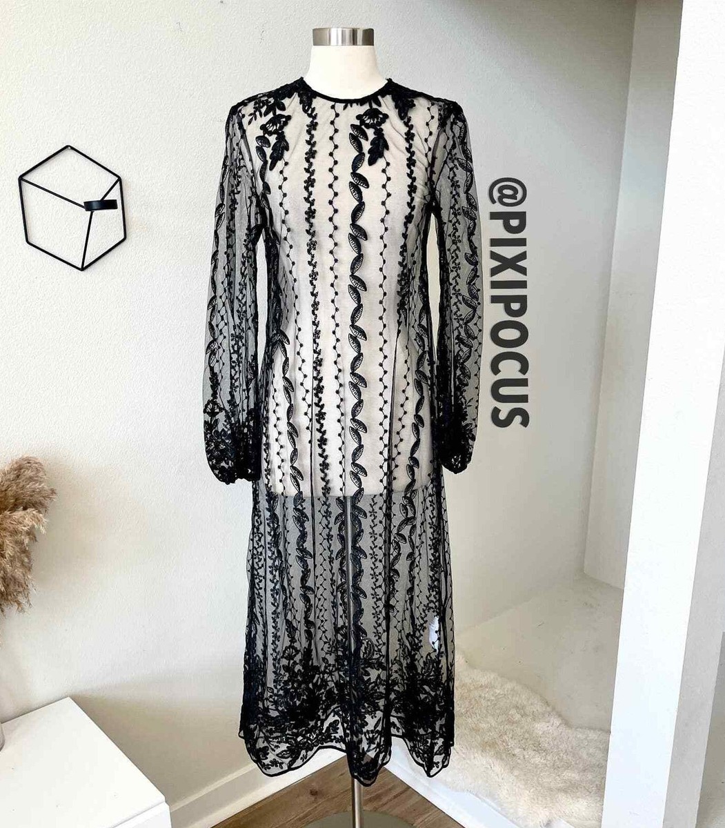 スーツ・フォーマル・ドレス TULLE SLEEVE TIGHT DRESS  BLACK Short Black Dress / Fitted Black Dress / Tulle Sleeve Dress