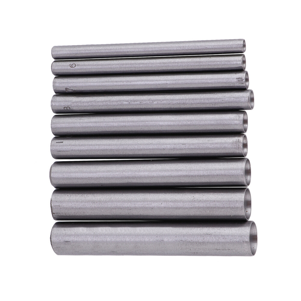 9 Pcs Steel Holes Cutter Punch Hole Punching Tool Gasket Strap Belt Punch