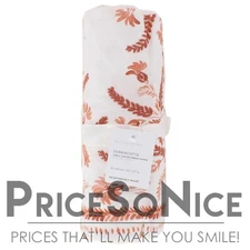 Pottery Barn Terracotta Embroidered Cotton Table Throw - 50x50" MSRP $129.00