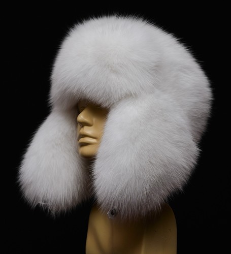 Saga Furs Pure White Arctic Real Fox 