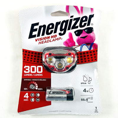 Energizer HDB32E 300 Lumen Vision HD LED 3xAAA Battery Powered Headlamp