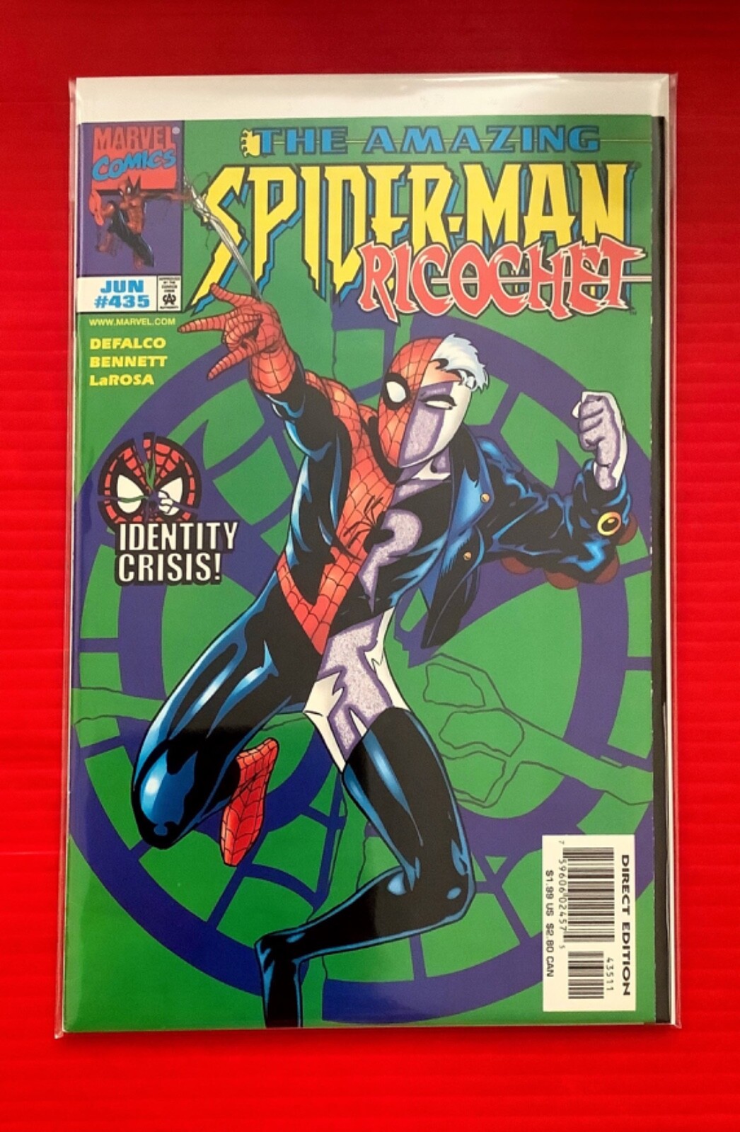 INCREÍBLE HOMBRE ARAÑA/RICOCHET #435 CASI COMO NUEVO COMPRA HOY EN RAINBOW COMICS