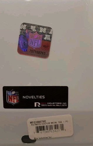 New England Patriots Offical Nfl License Plate Split Design - Picture 2 of 6