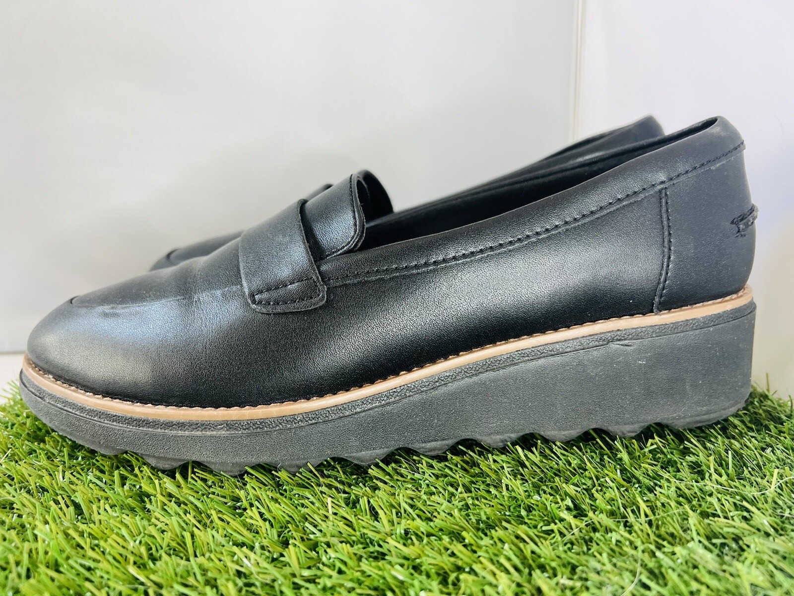 Clarks Womens Sharon Gracie Black Loafers Size 9 (Wide) (7201804) | eBay