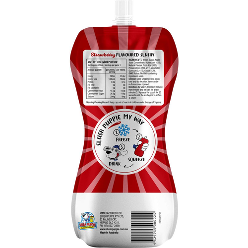 Slush Puppie Puppy Strawberry Flavoured Slushy 250ml - Bild 2 von 2