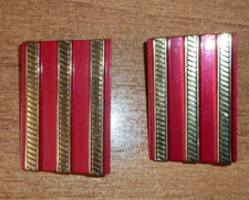 PRIMO MARESCIALLO - ESERCITO ITALIANO - COPPIA GRADI IN METALLO - BOMISA vintage