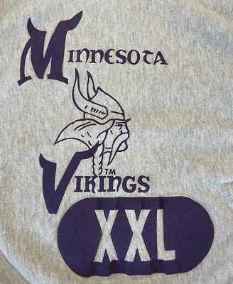 Minnesota Vikings Reverse Weave Champion Mens M EUC Vintage 90's