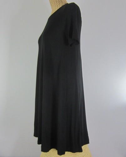 NUEVO Vestido Camiseta Loft Ann Taylor Petite XS SS Negro Línea A Túnica Nuevo con Etiquetas $49.50 XSP - Imagen 6 de 7