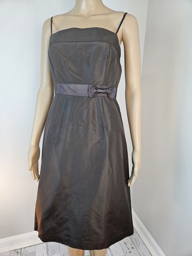 J Crew Womens Dress 2 Silk Brown Cocktail Party Dress - Picture 2 of 8
