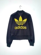 Adidas X Jeremy Scott Mesh Bomber Jacket Black Men’s Size Large