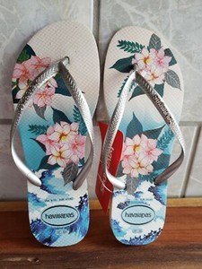 havaianas slim tropical flip flops