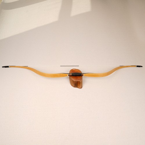 64in. ZhuRan Bamboo 20-50lbs Handmade Laminated Traditional Recurve Bow Long Bow - Picture 3 of 7