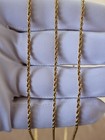Stainless Steel Gold Plated Rope Chain 2mm Hip Hop Jewelry Unisex, Women, Men