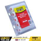 10 x Low Density Foam Paint Mini Gloss Roller Refills Smooth 4" Inch (100mm)