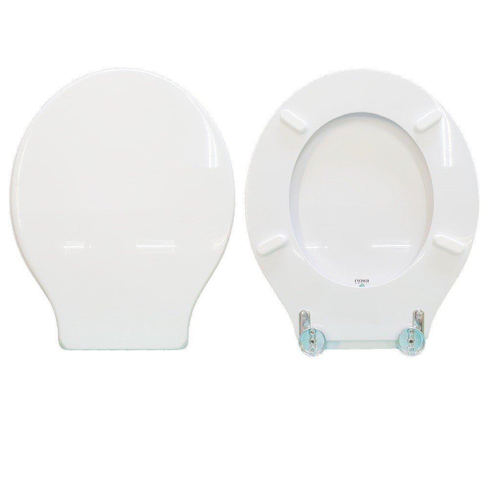 Copriwater Neoclassica Sbordoni legno rivestito in resina poliestere bianco