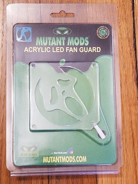 Mutant Mods Acrylic Blue LED-80mm Fan Guard-Scary Ghost - Image 2 of 2