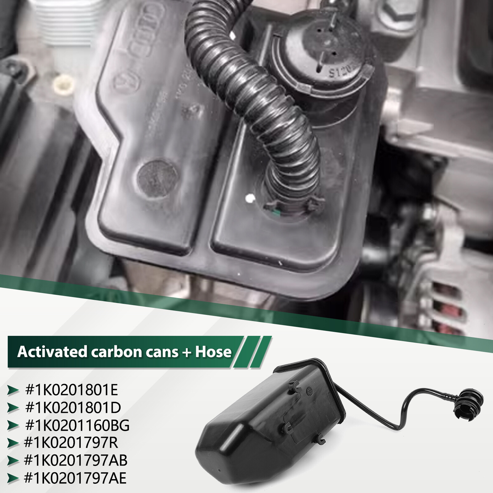 Carbon Charcoal Canister for Audi A3 TT Skoda Octavia VW Golf Jetta