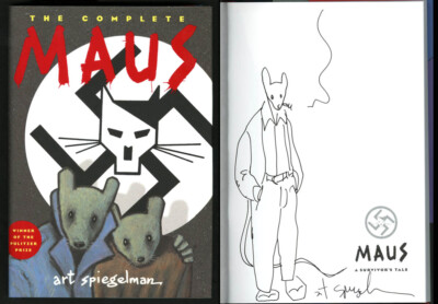 Art Spiegelman SIGNED SKETCH HC The Complete Maus LETTER PSA/DNA AUTOGRAPHED