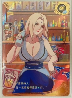 Naruto S-Chinese TCG CCG Card Tsunade Outline Super Rare Box Hit NR-SE-011