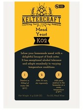 (549,0€/kg) Keltercraft K02 Met Hefe [10g: Für 25L Honigwein] Trockenhefe