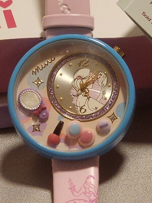 Mini Brand Handcrafted Watch - Beauty Theme with Pink Band
