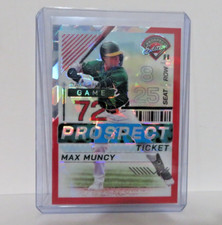 2024 Panini Prospect Ticket Red Cracked Ice Prizm Max Muncy #59 - Oakland A's