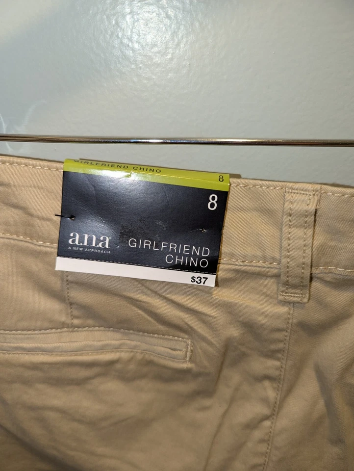 Nuevo con etiquetas Pantalones Para Mujer Lote de 3 a.n.a Negro Caqui Gay Talla 8 Tobillo Corto Nuevo Foto 4 de 4