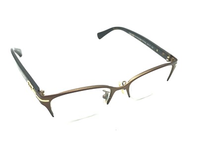 Coach HC5058 Jackie Half Rim Cat Eye Eyeglasses Satin Dark Brown Tortoise 49-17 Coach Brown Tortoise Cat Eye Half Rim Eyeglasses HC 5058  main image 3