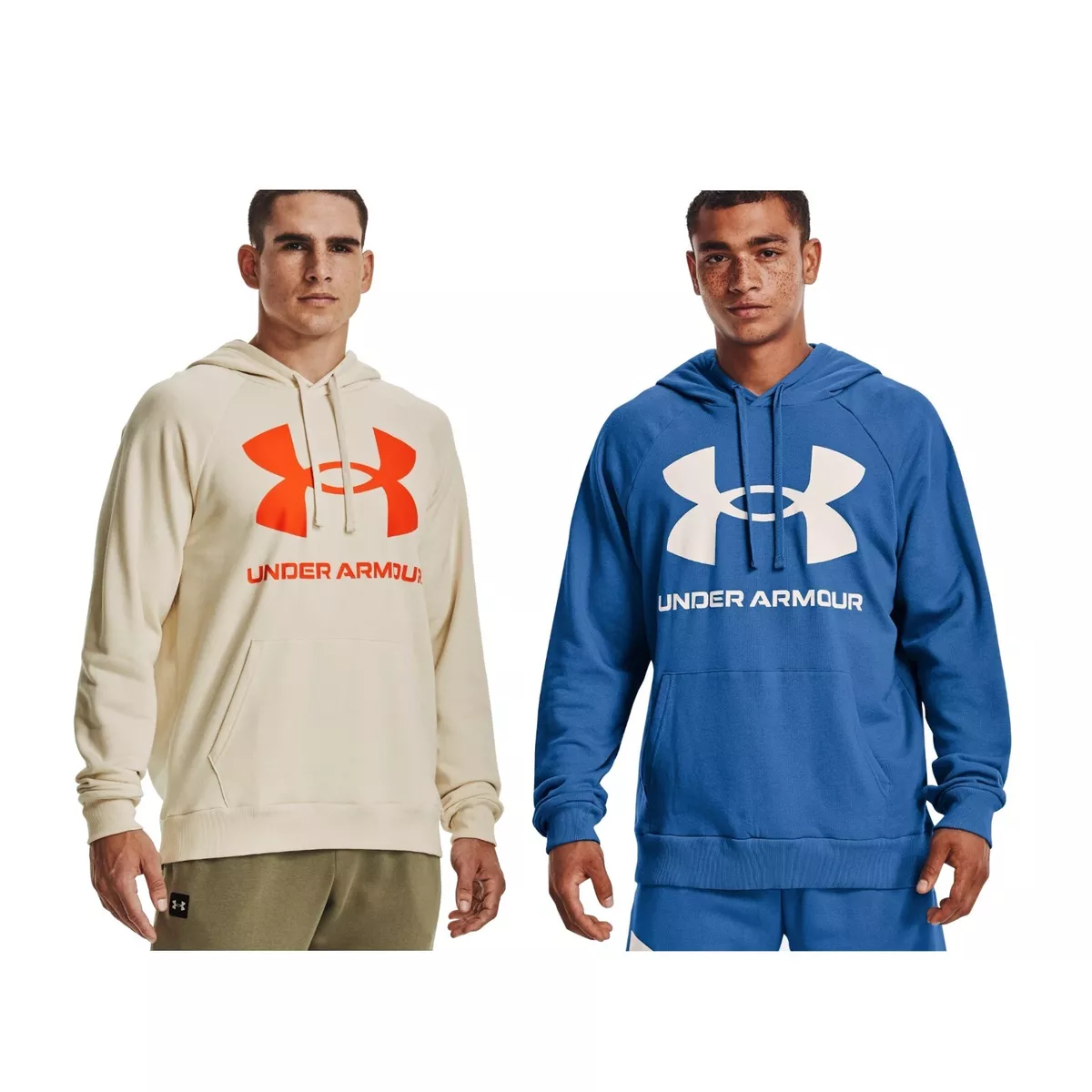 Under Armour Men s UA Rival Fleece Big Logo Hoodie Hoody Sweatshirt 1357093