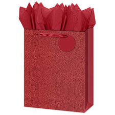 Medium Gift Bag - Red Glitter