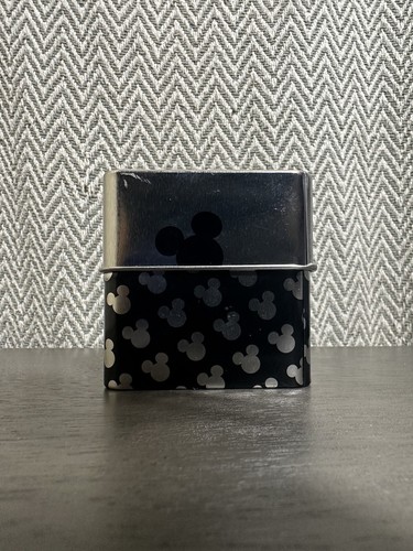 Disney Unisex MK1015 Mickey Mouse Silver Dial Black Crocodile Strap Watch - New - Picture 13 of 14