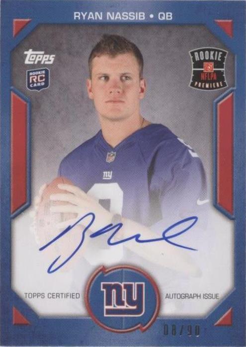 2013 Topps Ryan Nassib #RPA-RN - 1 of 2