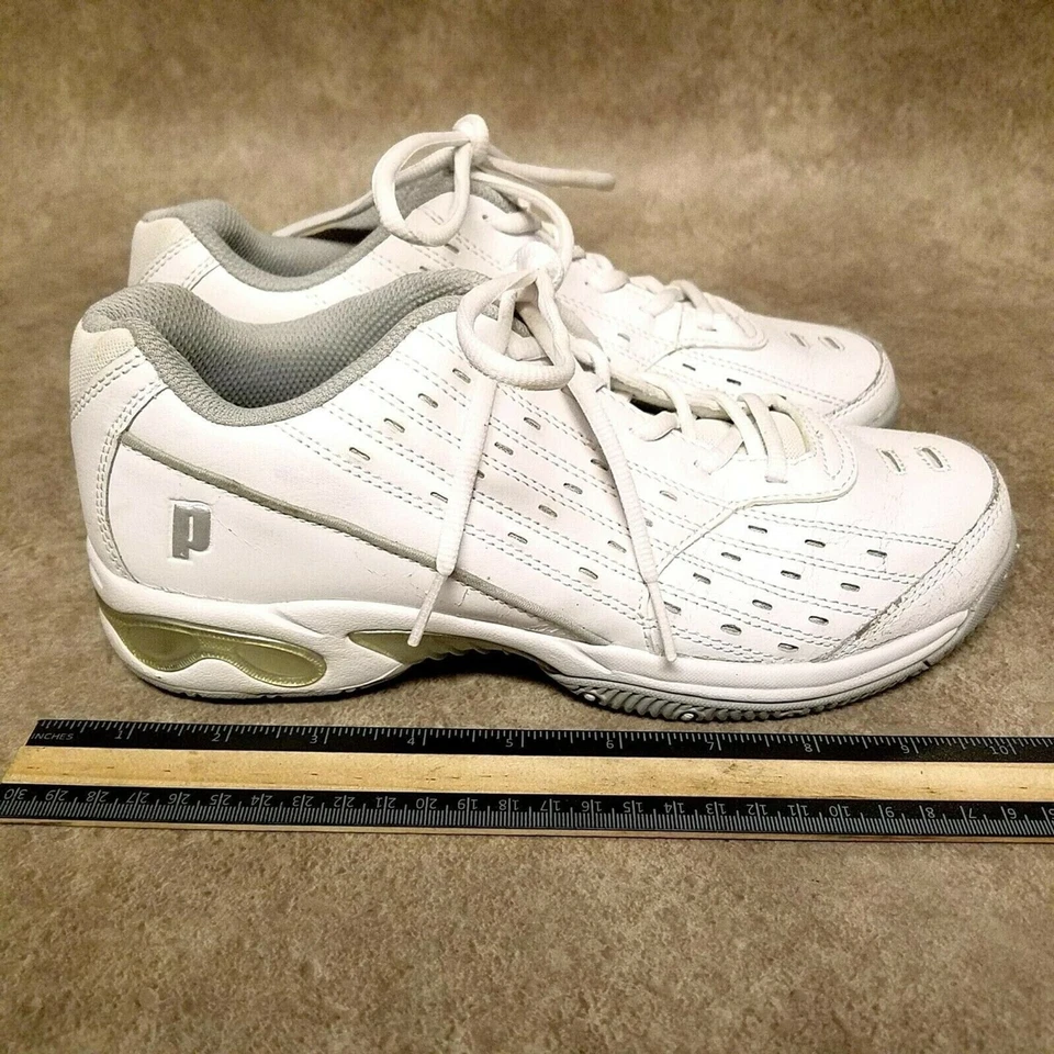 Zapatillas deportivas Prince para mujer 8P33885 talla 9 de cuero blanco Foto 4 de 4