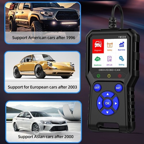 Instrumento de diagnóstico de detección de fallas del motor del automóvil OBD2 - Imagen 5 de 9