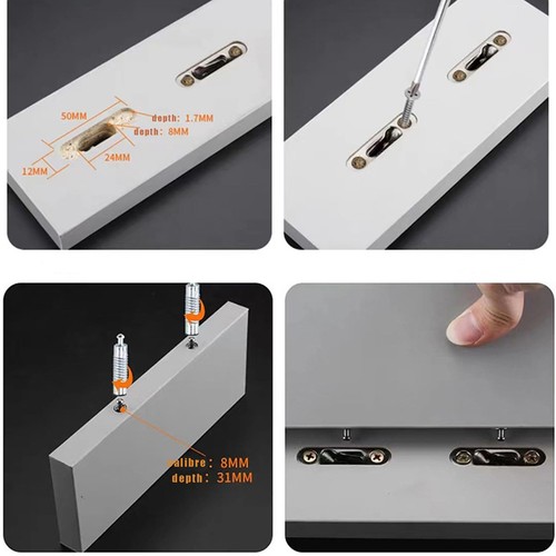 8 Sets Cam Fittings with Dowel and Pre-Inserted Nut for Cabinet Furniture 3 i... - Picture 6 of 6