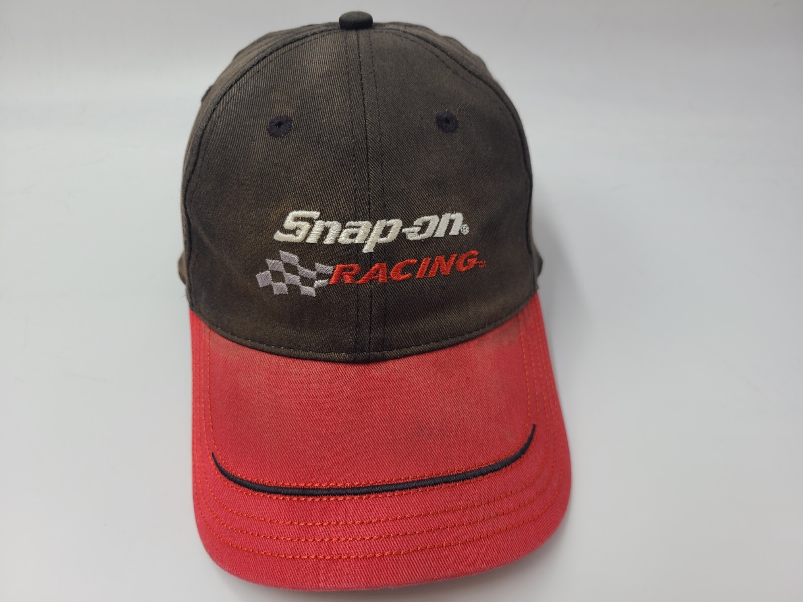 Snap-On Racing K-Products Distressed Adjustable Hat Cap Cars Men Women Black Red
