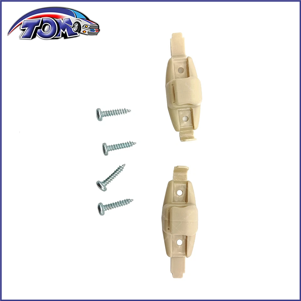 Nuevo soporte de clip para visera de sol beige de 2 piezas para BMW E46 328ci 328i 330i 330ci Foto 3 de 4